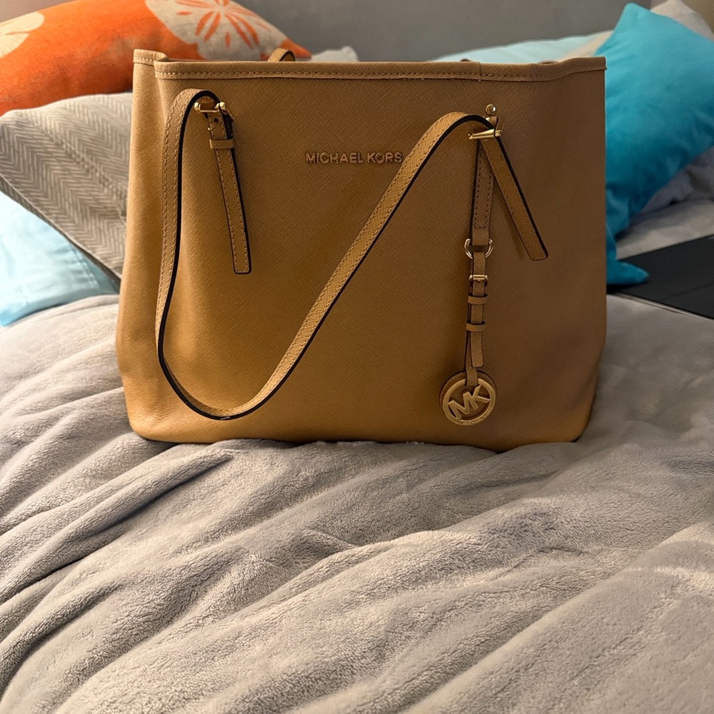 Michael Kors Camel Leather Tote